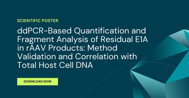 ddPCR-Based Quantification and Fragment Analysis of Residual E1A in rAAV Products: Method Validation and Correlation with Total Host Cell DNA